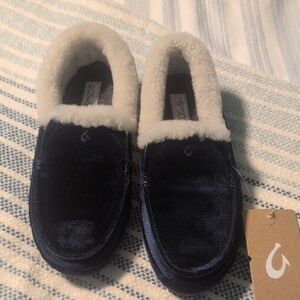 Women's Olukai Ku'Una Lanui Trench Blue Slippers